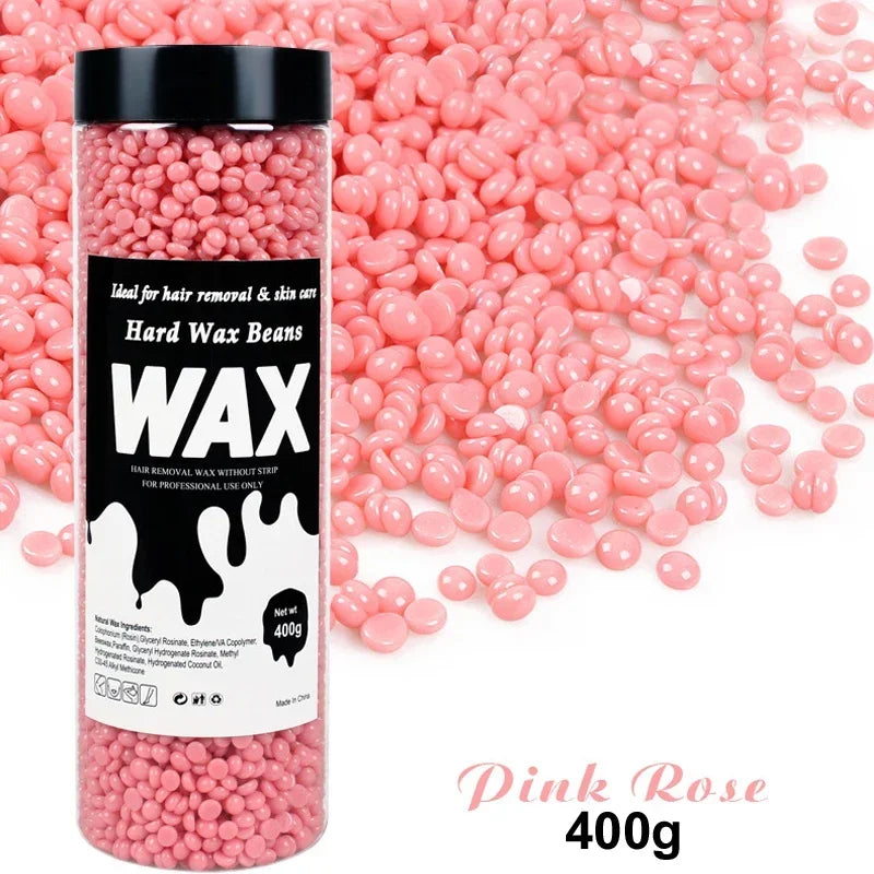 Unisex Painless Hot Film Wax Beans 200g-400g Canning Fast Waxing for Bikini Area Face And Body Hair Removal