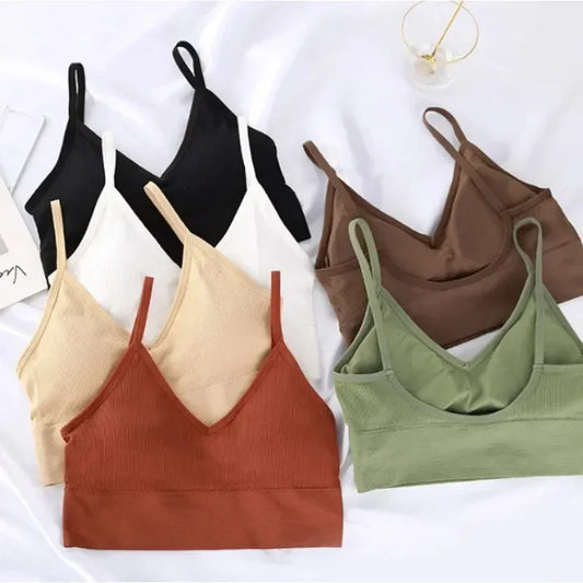 New Fashionable Multi functional Deep V-neck Sexy Short Top Tight Yoga Sports Bra Underwear Casual Spicy Girl Style Tank Top