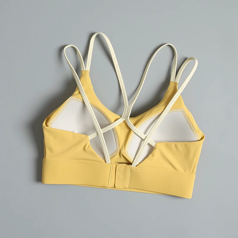 Skin-tight Beautiful Back Sports Bra for Women, Anti-shock, Anti-sagging, High Strength Fitness Bra, All-in-One Yoga Vest, Fall