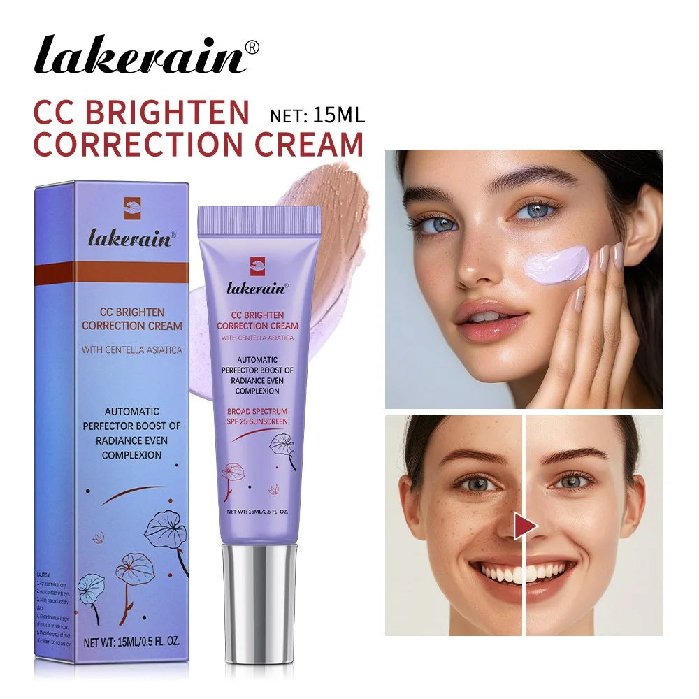 CC Red Correction Cream Full Coverage Liquid Foundation Waterproof Long-Lasting Redness Corrector Korean Cosmetic Face Makeup