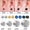 1Pairs Crystal Strong Magnetic Ear Stud Clip Earrings for Men Women, Punk Round Zircon Magnet Earrings Non Piercing Ear Jewelry