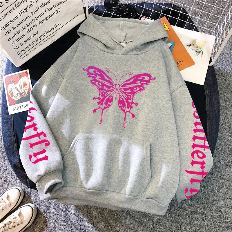 Versatile Women's Sweatshirts Hot Sales Autumn Winter Pullovers Hoodies Woman Style Fashion Casual Sports Print Daily Simplicity