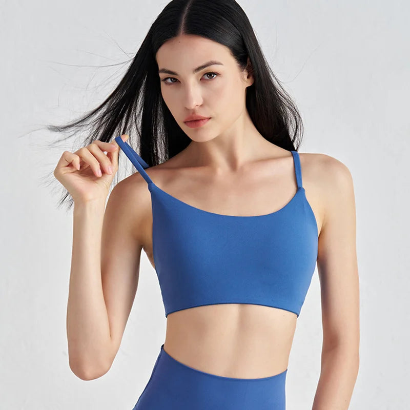 TRY TO BN Sports Bra Gym Sexy Back Push Up High Impact Shockproof Underwear Naked Crop Top Fitness Mujer Workout Women Yoga Bras
