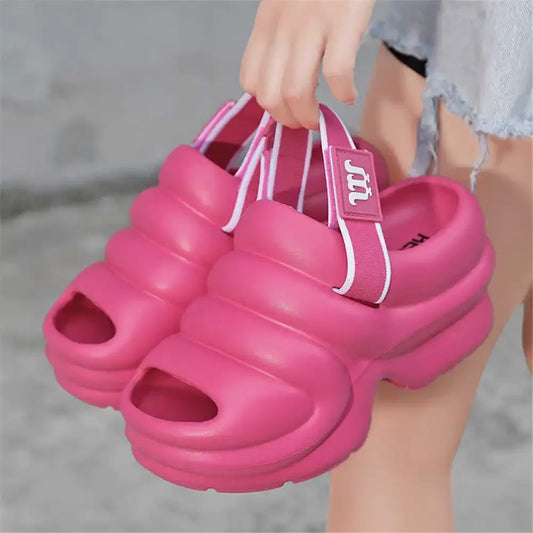 Platform Round Tip Womens Luxury Flat Sandals Slippers For Summer Shoes Plus Size Sneakers Sport Top Grade Global Brands
