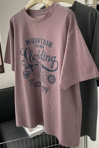 Summer Leisure Short Sleeves For Women Cartoon Pattern Round Neck Plus Size Tops Loose Commuting All Match T-shirts