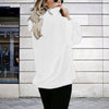 Plus Size Best Selling Plush Oversized Hooded Sweatshirt Half Open Front Women's Casual Drawstring Clothing Large Sizes