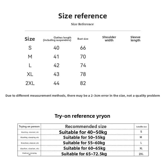 Girls' summer camisole with chest cushion gathered, thickened pure cotton camisole vest