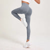 Retro Stone Wash Sportswear Woman Gym Yoga Pants Distressed Seamless High Waist Women Sports Leggings Tummy Control Squat-Proof