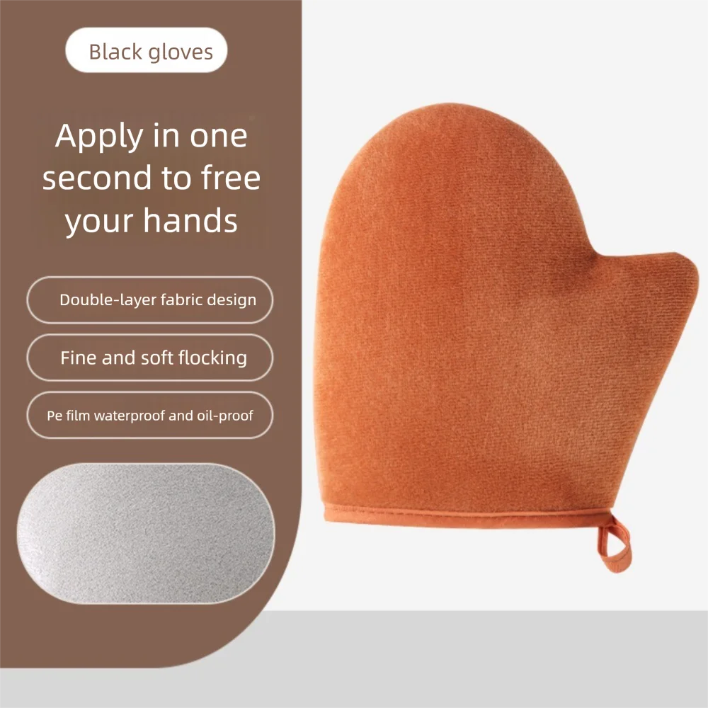 3-In-1 Body Lotion Glove Makeup Applicator Reusable Hands Applicator Bath Cleaning Tools Double-Sided Prevents Sticky