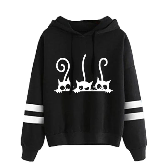 Pullovers Hot Sale Hoodies Versatile Woman Clothing Stripe Womens Sweatshirts Style Fashion Casual Sports Print Daily Simplicity