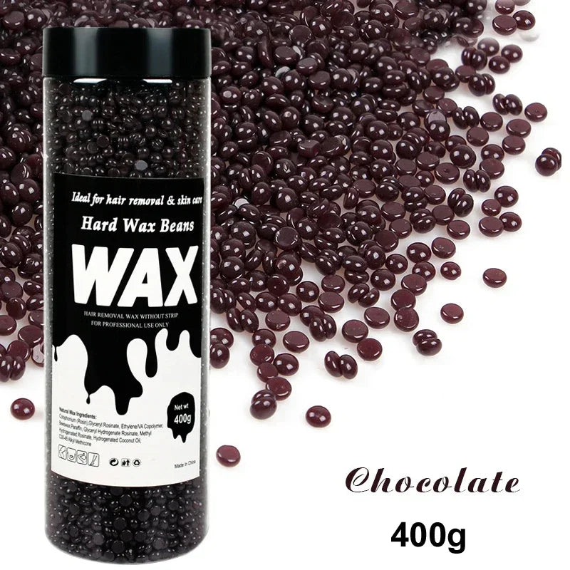 Unisex Painless Hot Film Wax Beans 200g-400g Canning Fast Waxing for Bikini Area Face And Body Hair Removal