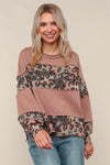 Soft and Rebellious Camo/Leopard Top