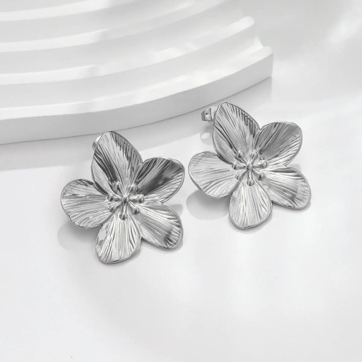 New Trendy Stainless Steel Butterfly Stud Earring Charm 18K Gold Plated High Quality Statement Waterproof Jewelry Gift