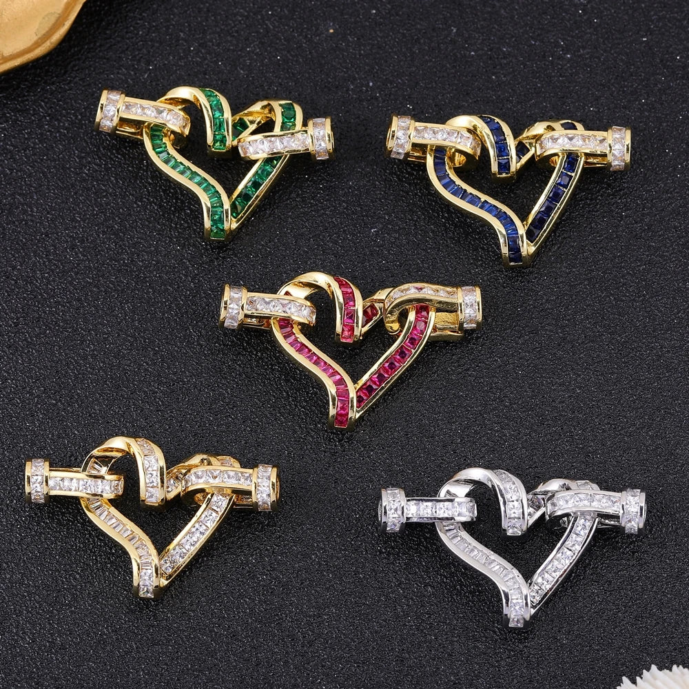 Juya Handmade Designer Decorative Fastener Hooks Clasps for DIY Beadwork Crystal Pearl Jewelry Making Closure Locks Accessories