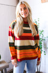 Harvest Hues Multi Stripe Thick Sweater