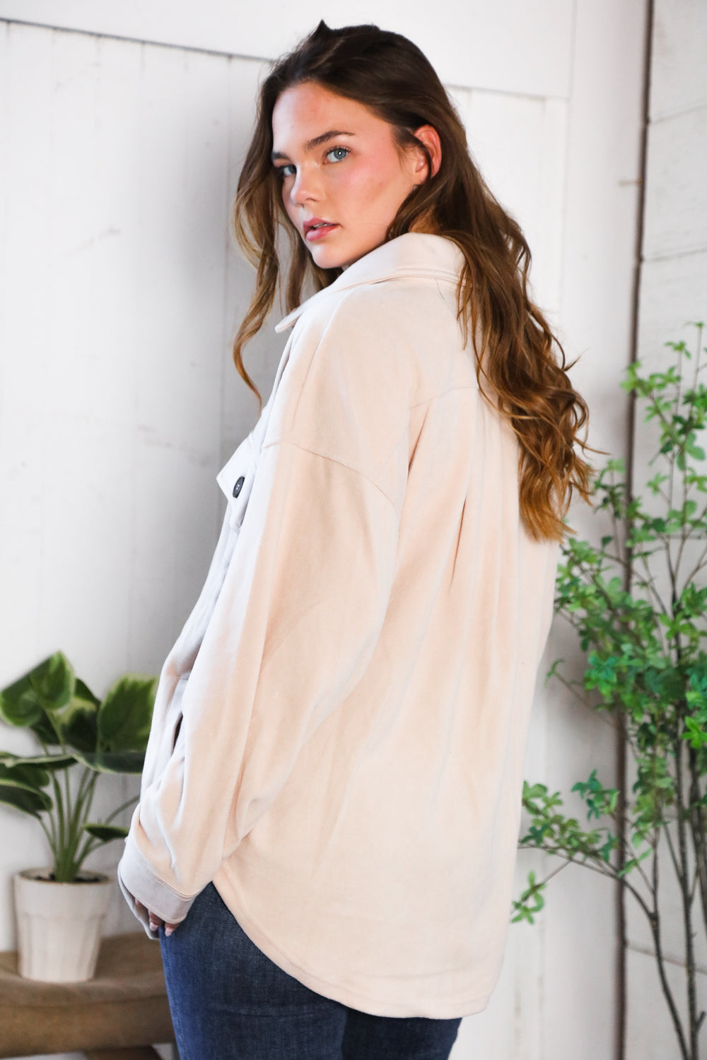 Everyday Adventures Taupe Shacket