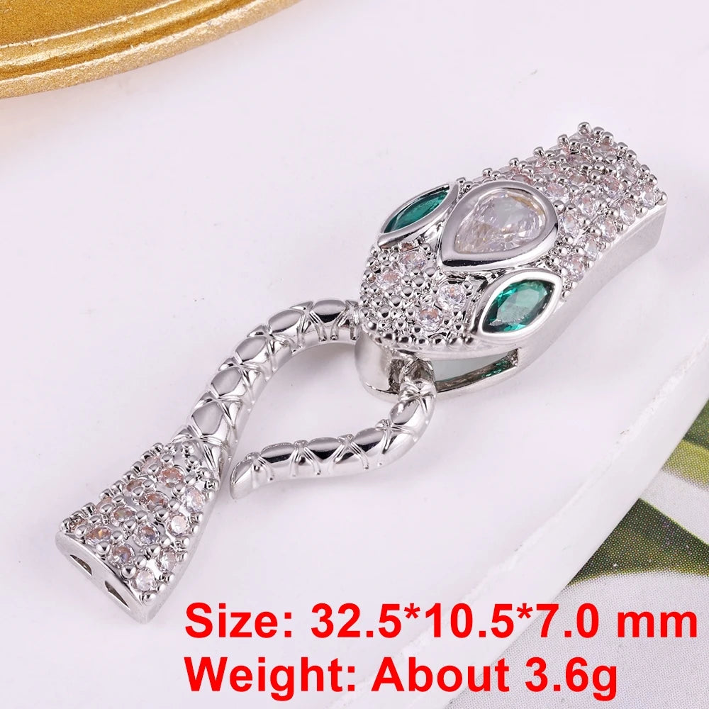 Juya Handmade Designer Decorative Fastener Hooks Clasps for DIY Beadwork Crystal Pearl Jewelry Making Closure Locks Accessories