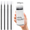100Pcs Dental Disposable Micro Applicator Brushes Long Head Brush Bendable Sticks for Makeup Dentistry Care Teeth Cleaning Tools