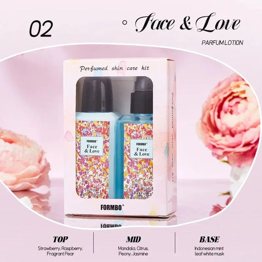 75ml French Floral Perfume Set Popular Long-Lasting Fresh Light Fragrance Perfume Skin Care Kit Popular Women'