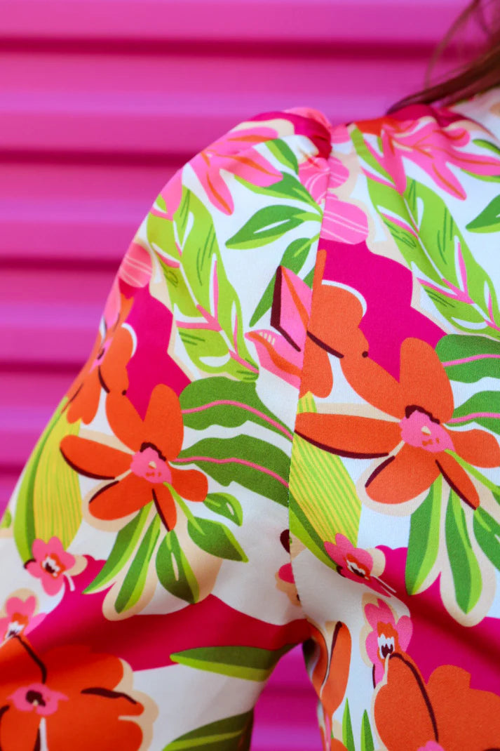 Flirty Forecast Wrap Top (NP)