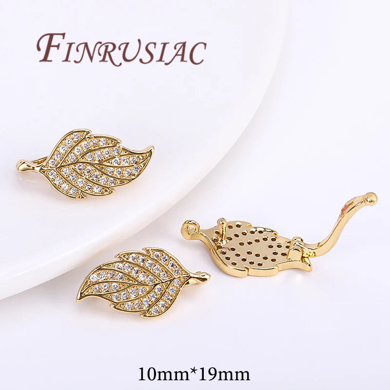 18K Gold Plated Brass Butterfly Clasps For Jewelry,Fasteners For Bracelets,Necklace Clasp Findings,DIY Jewelry Accessories