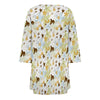 Women's Half Sleeve Thin Floral Print Lightweight Blouse Shirts Coat Cardigan Delighted with Pocket