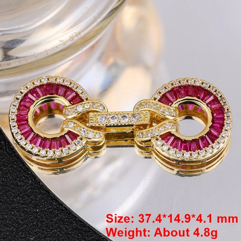 Juya Handmade Designer Decorative Fastener Hooks Clasps for DIY Beadwork Crystal Pearl Jewelry Making Closure Locks Accessories