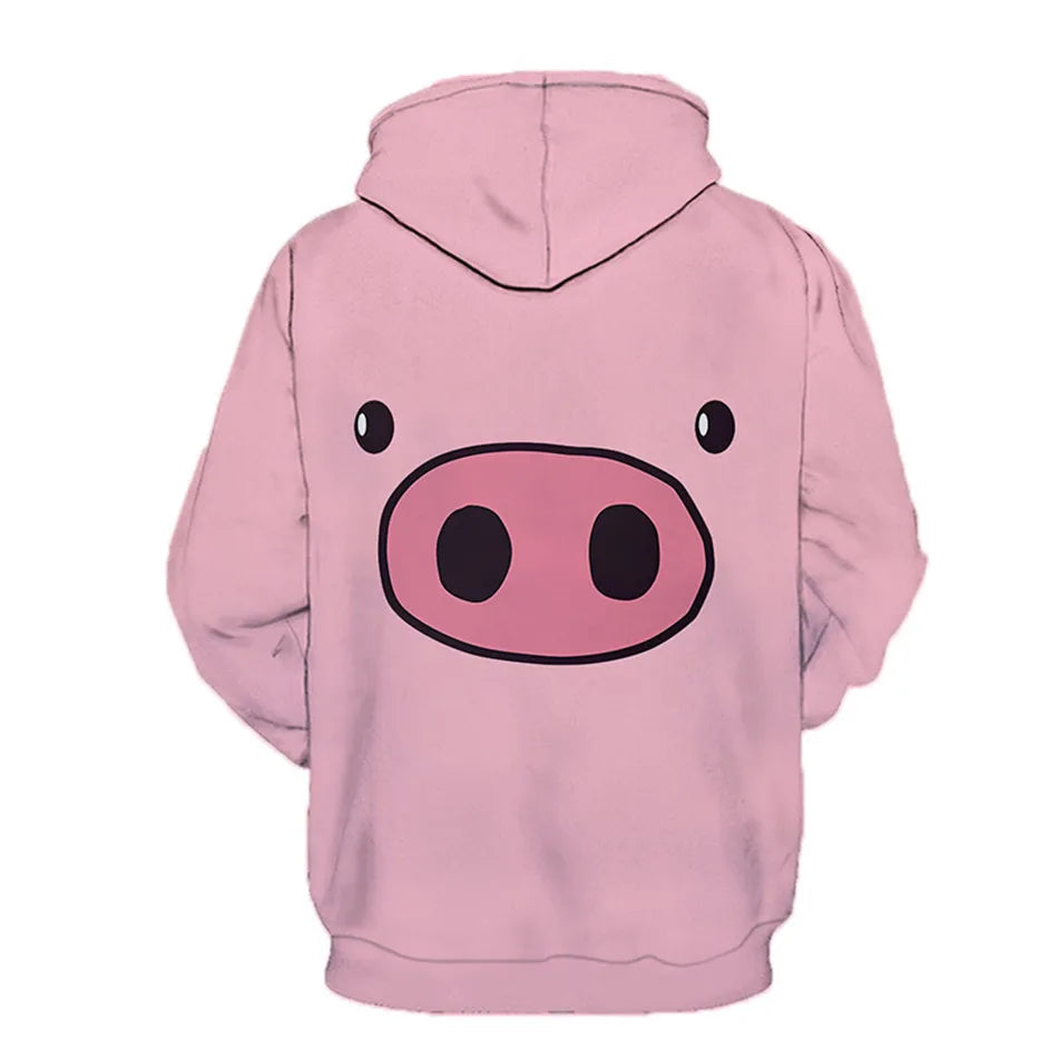 Cute Pig 3d printed hoodie boys girls Cartoon Lucky Pig sweatshirt fashion Oversize jacket clothes
