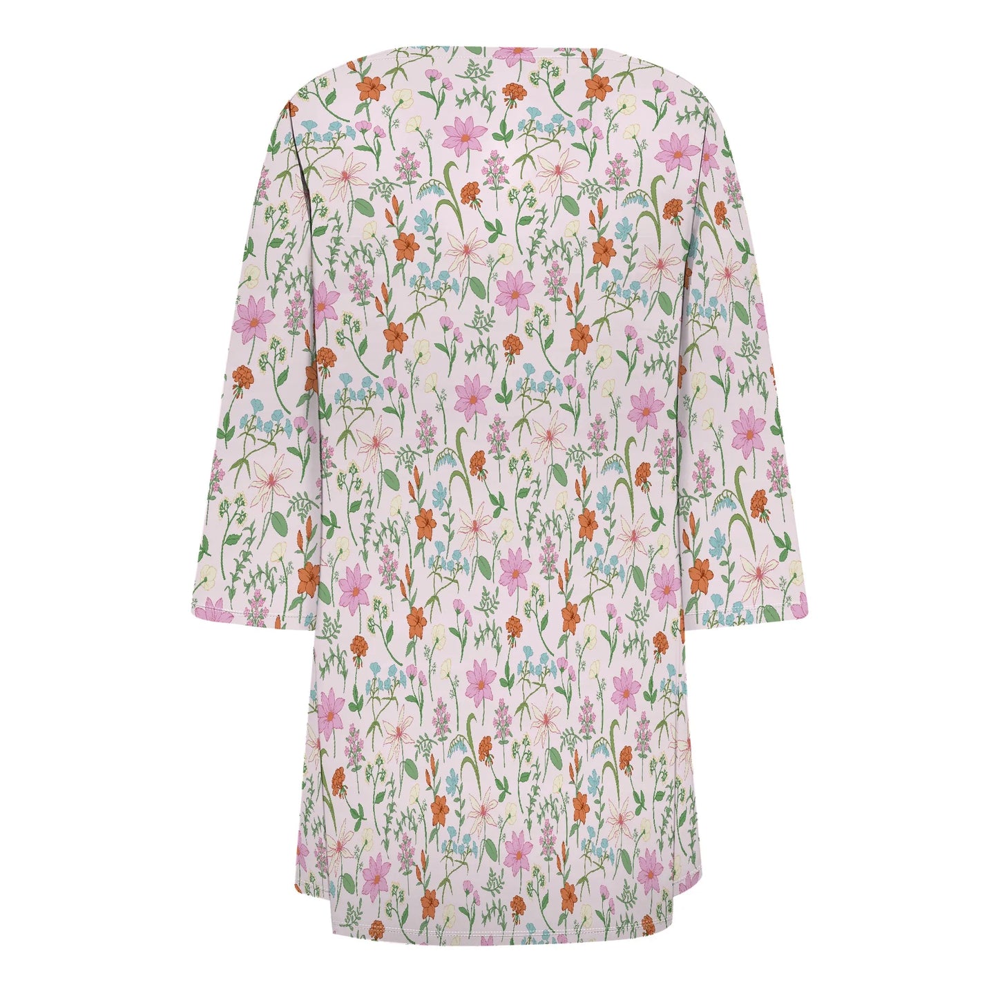 Women's Coat Blouse Shirts Half Sleeve Thin Floral Print Lightweight Cardigan Trendy Outdoor with Pocket