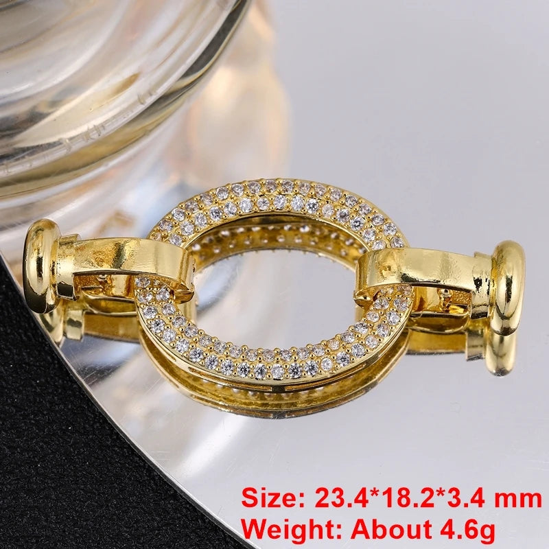 Juya Handmade Designer Decorative Fastener Hooks Clasps for DIY Beadwork Crystal Pearl Jewelry Making Closure Locks Accessories