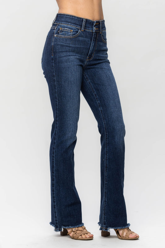 Judy Blue Jeans (NP) - Mid Rise, Dark Wash Boot Cut