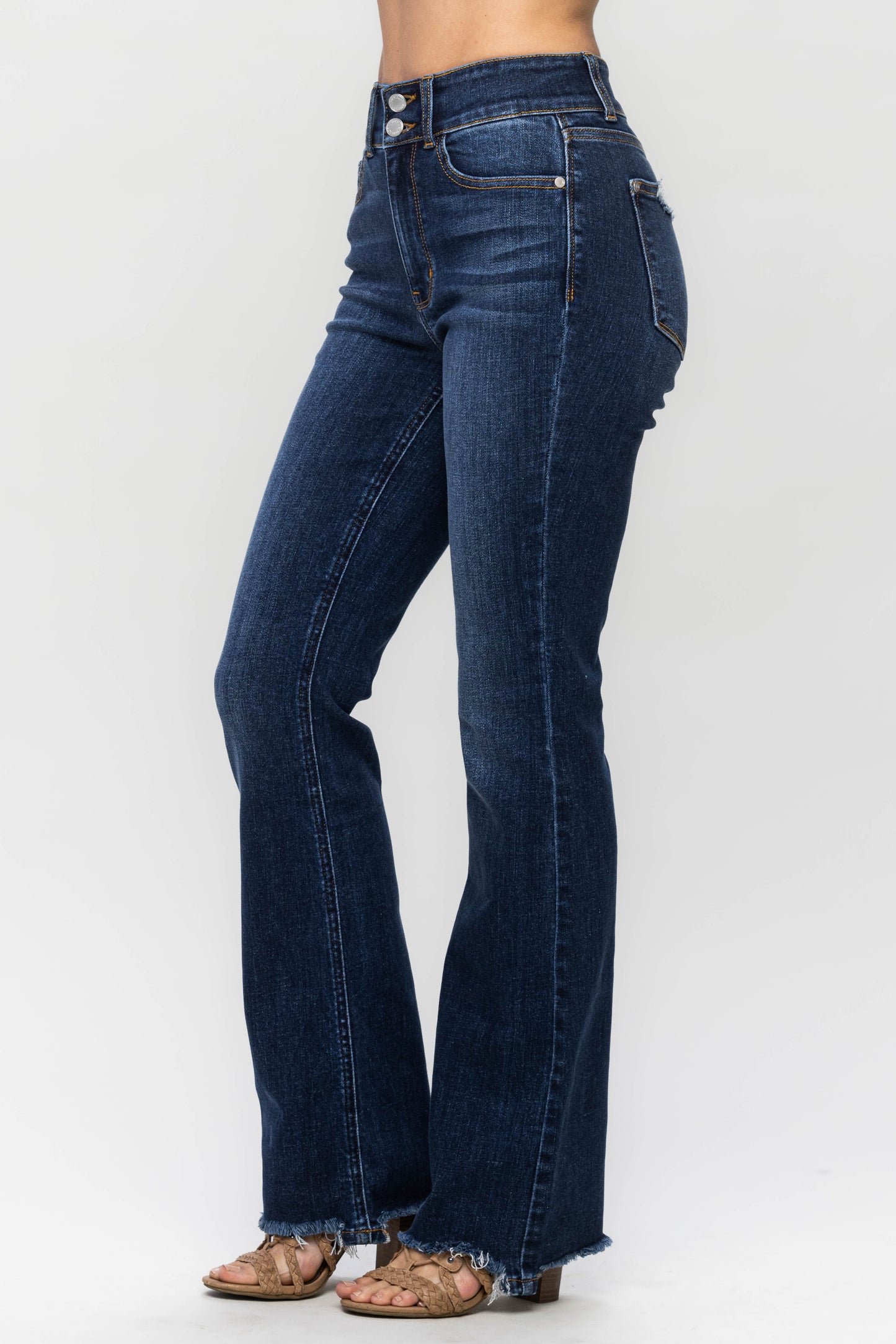 Judy Blue Jeans (NP) - Mid Rise, Dark Wash Boot Cut