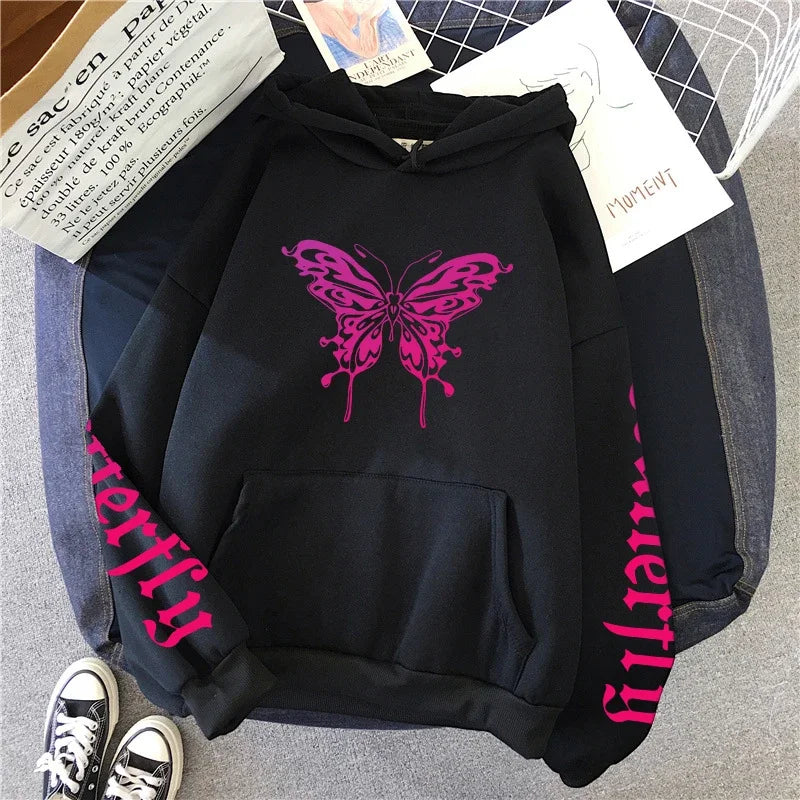 Versatile Women's Sweatshirts Hot Sales Autumn Winter Pullovers Hoodies Woman Style Fashion Casual Sports Print Daily Simplicity