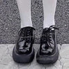 Lace-Up Pumps Sneaker Platform Thick Bottom Round Toe Solid Color Fashion Elegant Concise Sexy Women Shoes Newest Outdoor Party
