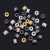 5pcs Metal Zircon Copper Snowflake Spacer Beads Bracelets Barrel Spacers Beads Accessories Necklace Jewelry Making Components