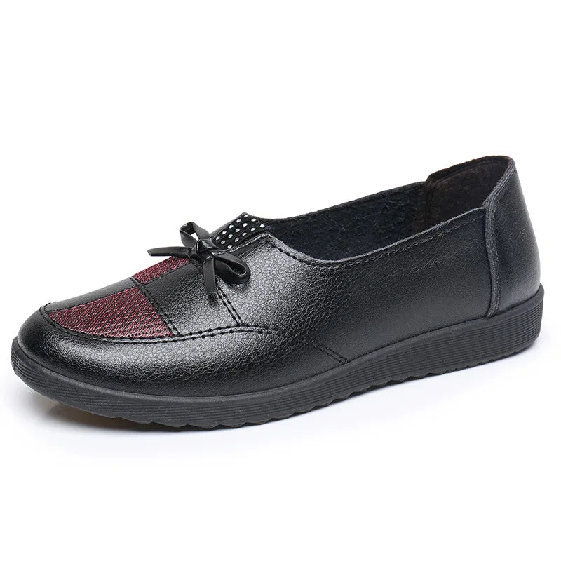 2024 Cheap Shoes Women Leather Flats Female Flats Spring Shoes Classic Women's Loafers Casual Leather Shoes