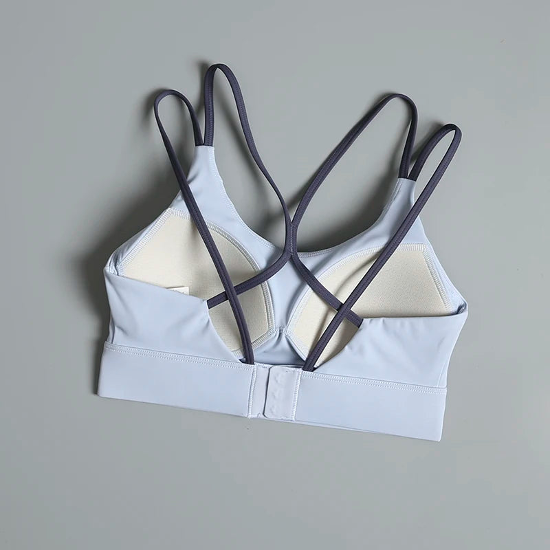 Skin-tight Beautiful Back Sports Bra for Women, Anti-shock, Anti-sagging, High Strength Fitness Bra, All-in-One Yoga Vest, Fall
