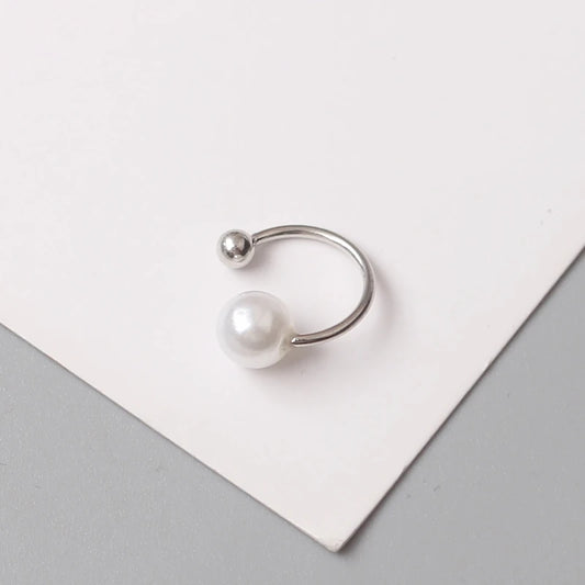1PC Ear Cuff Clip on Imitation Pearl Earrings Ear Bone Fake Piercing Ear Cuffs For Women Jewelry No Hole Accessorie Girl Gift