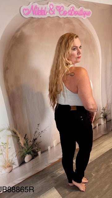 Judy Blue Jeans (NP) - Black, High Waisted Tummy Control Classic Skinny - Nikki and Co Boutique