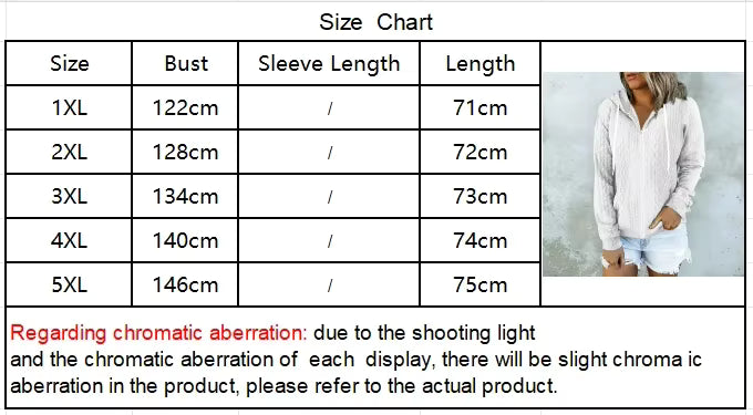 Plus-size women's solid color casual cardigan hooded neck knitted twist zip-up hoodie