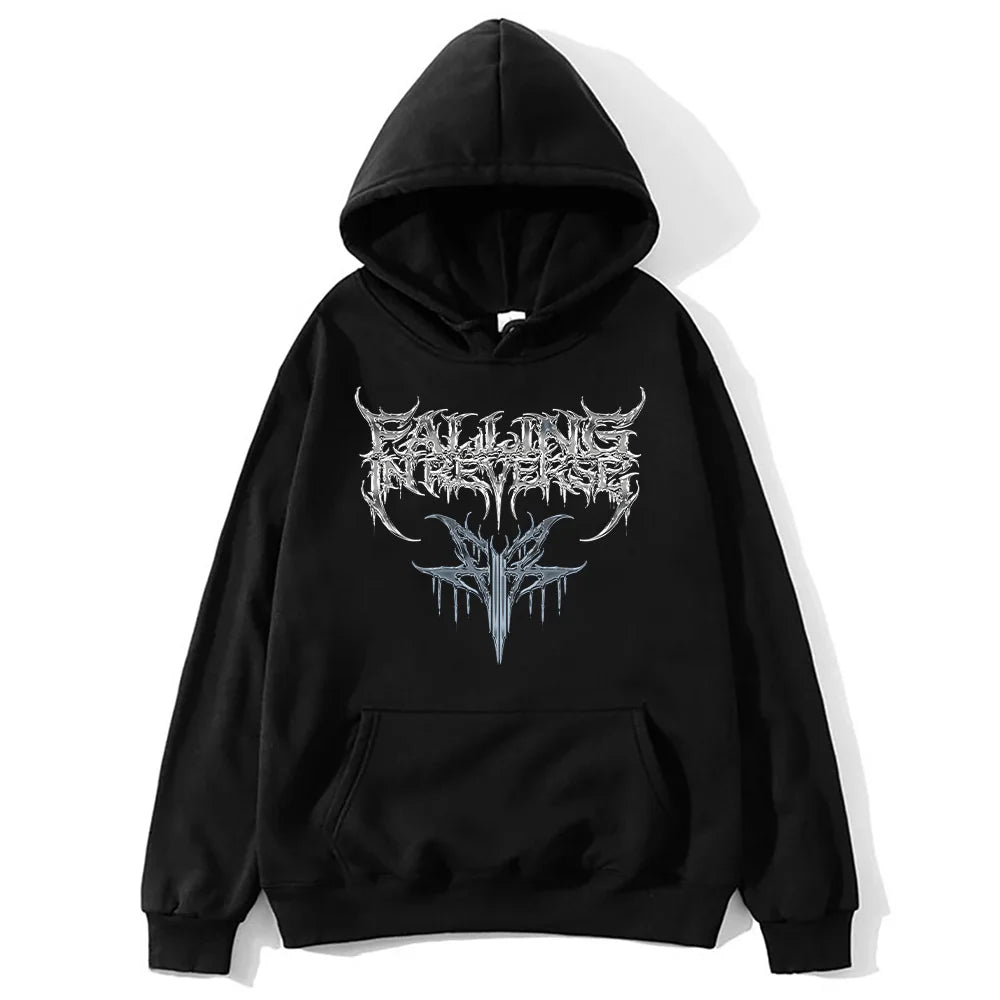 Falling in Reverse 2025 Hoodies Vintage Vintage Hip Hop Versatile Sweatshirts Band Music Fashion Aesthetic Pullovers Unisex Y2K
