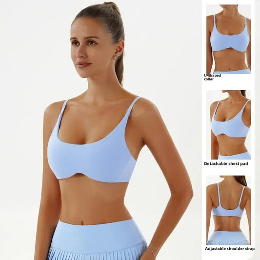 Fashion Casual Tight Back Yoga Bra Quick Drying Sports Underwear Pilates Fitness Wear Vest Top Women Clothing