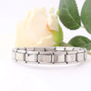 Product Name: Moonstone Stainless Steel Carving Bracelet Material: Stainless steel Size: 17.5 centimeters long Color: Steel