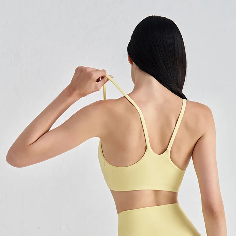 TRY TO BN Sports Bra Gym Sexy Back Push Up High Impact Shockproof Underwear Naked Crop Top Fitness Mujer Workout Women Yoga Bras