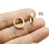10pcs Brass Ear Hoops, Leverback Earring Hooks, Earrings Making, 17.5x15.5mm, Raw Brass Ear Wire, Jewelry Supplies -R1017