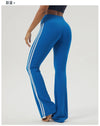 Women's New Color Stripes Hip-Lifting Fitness Dance Bell-Bottoms Yoga Pant