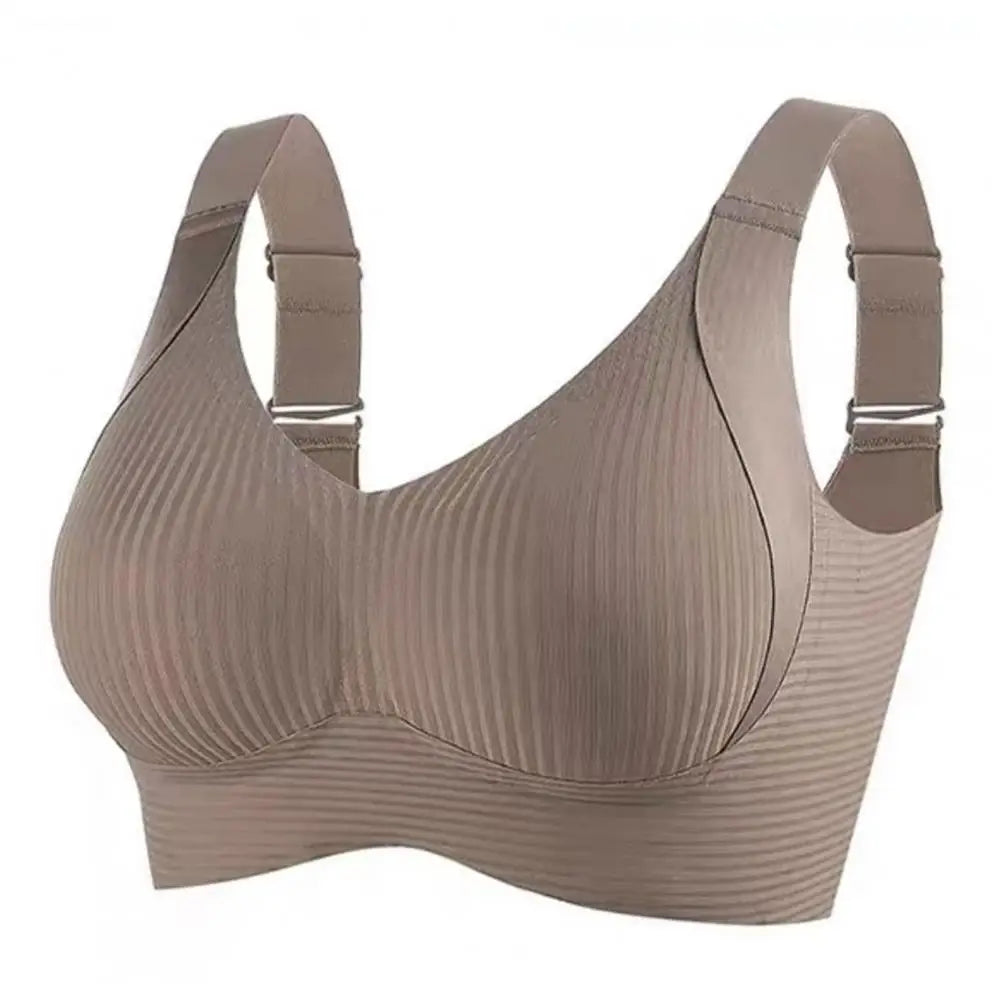 2025 Women's Seamless Underwear, Thin Style, Large Breasts, Small Breasts, No Wires, Pull-up And Anti-sagging Large Size Bra 