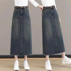High Waist Wrap Maxi Tight Woman Denim Skirt with Slit Jeans Skirts for Women Long Cheap A Line Clothing Sales Y2k Vintage Trend