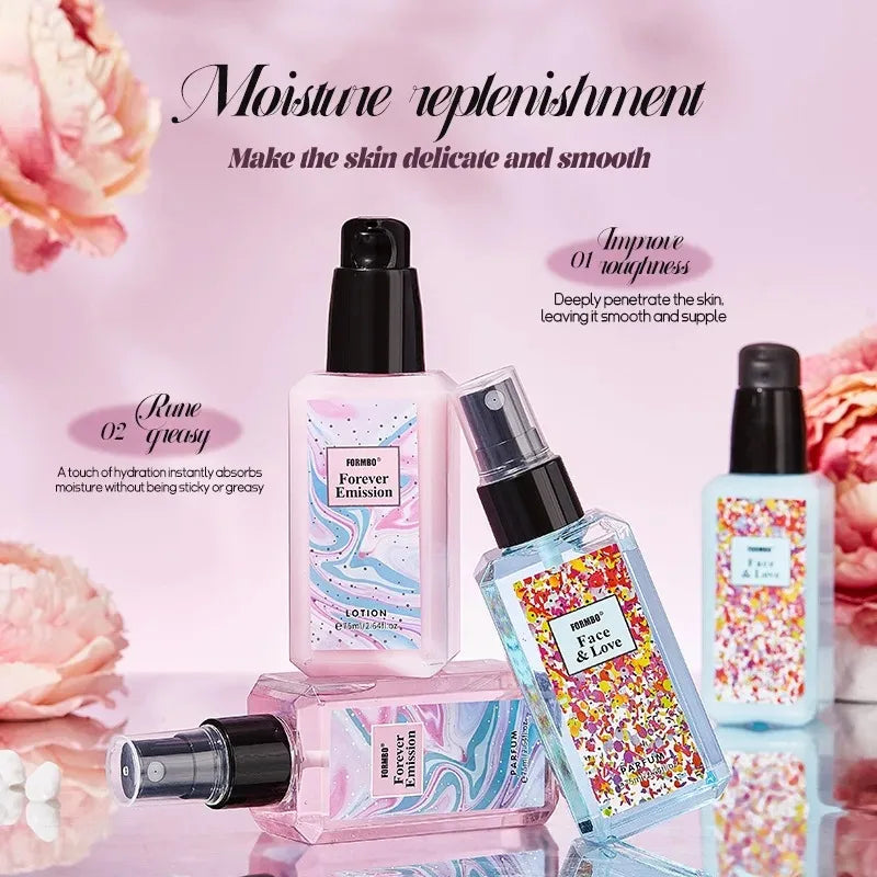 75ml French Floral Perfume Set Popular Long-Lasting Fresh Light Fragrance Perfume Skin Care Kit Popular Women'