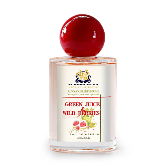 Green Juice Wild Berries Alcohol-Free Women's Fresh Floral Perfume EDP with Cedarwood Musk Amber & Patchouli for Her Gifts